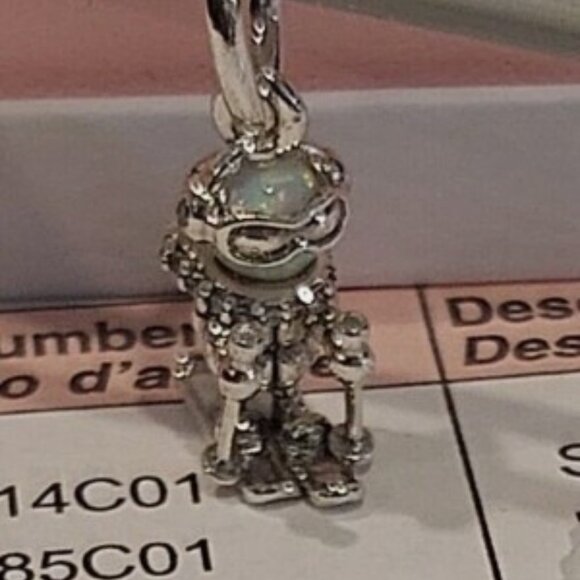 Authentic PANDORA Sterling Silver Skier Dangle Charm 793514C01 - Picture 3 of 11